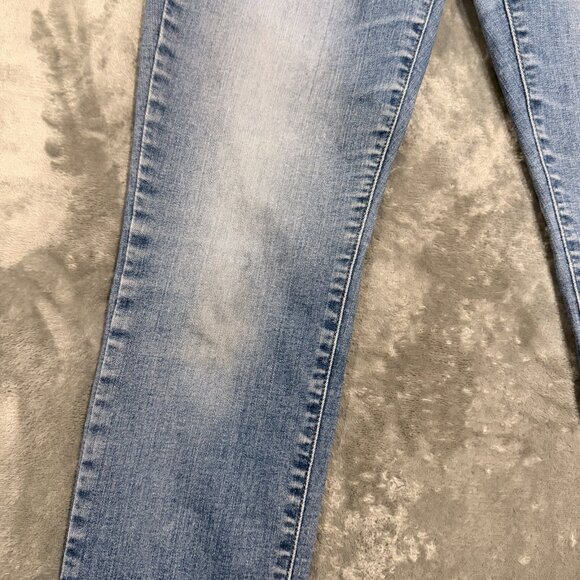 Women's Levi's Classic Mid Rise Skinny Jeans Size 6 Light Wash Stretch Denim - Picture 4 of 7